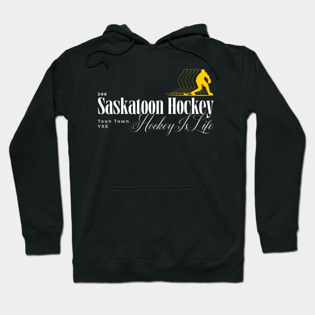 In Saskatoon Hockey Is Life Hoodie by Stooned in Stoon